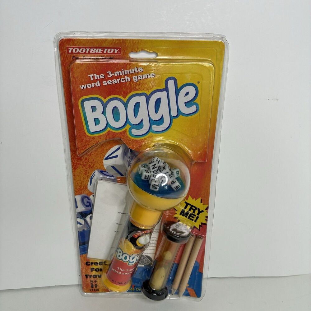 New Tootsietoy Travel Game Boggle ( 3-minute search game) Tootsie Toy